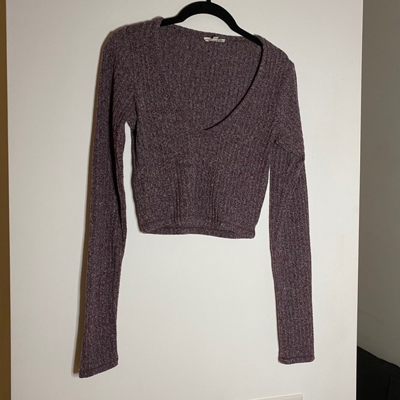 Wilfred Free Bittar Cropped Long Sleeve - Purple - Picture 6 of 8